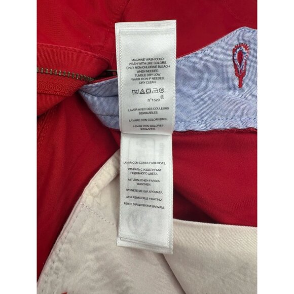 Polo Ralph Lauren Mens Size 33 Red Classic Fit 6" Stretch Chino Shorts - Picture 6 of 10